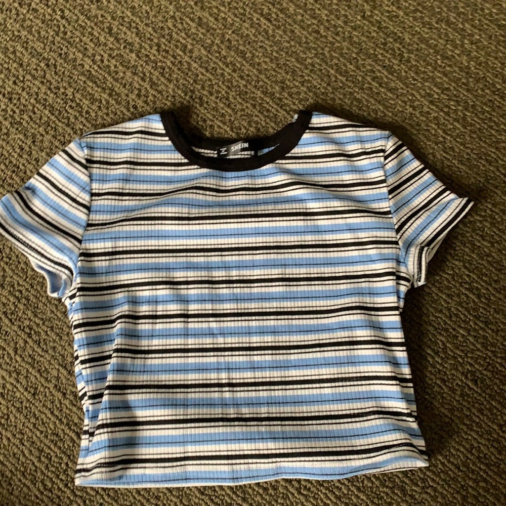 striped crop top